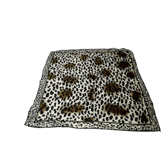 Cheetah Animal Print Polyester  Scarf 20" Square - Picture 2 of 3